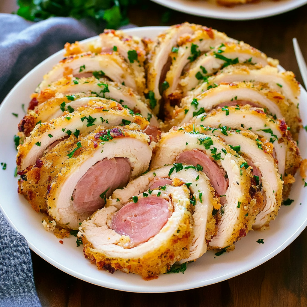 Recipe preparation for chicken cordon bleu recipe
