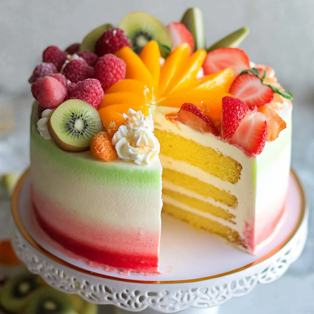 Recipe preparation for Hawaiian Birthday Cake Layers