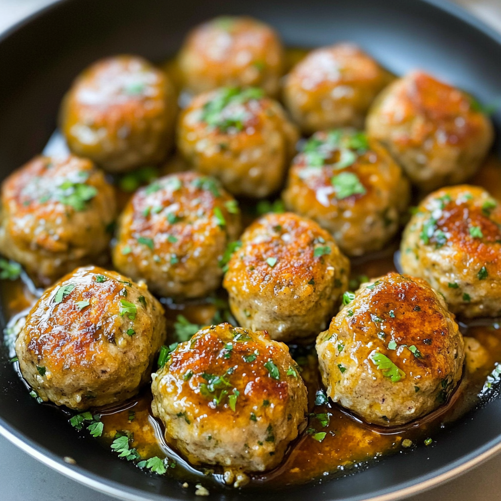 Recipe preparation for chicken meatballs