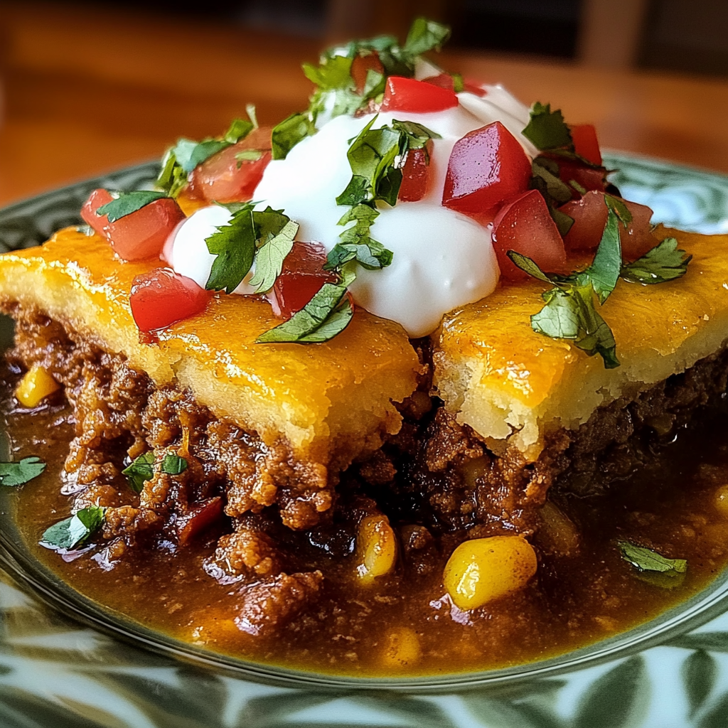 Recipe preparation for Mexican Hot Tamale Pie
