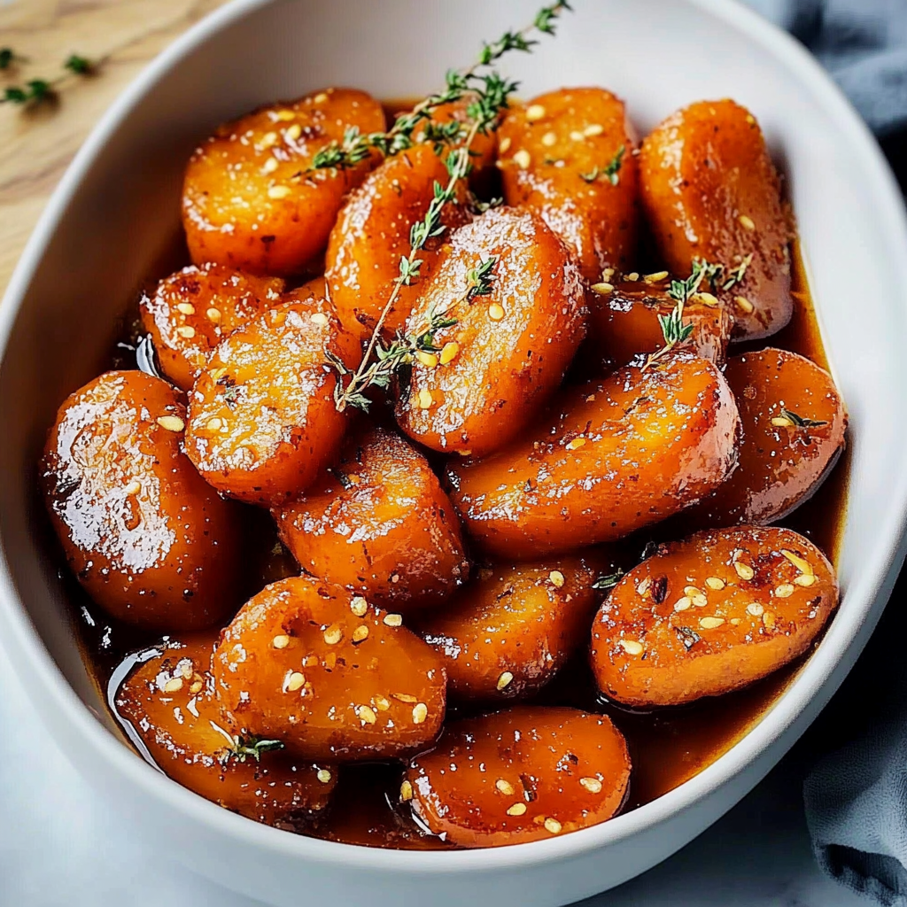 Recipe preparation for Sweet Buttery Glazed Carrots