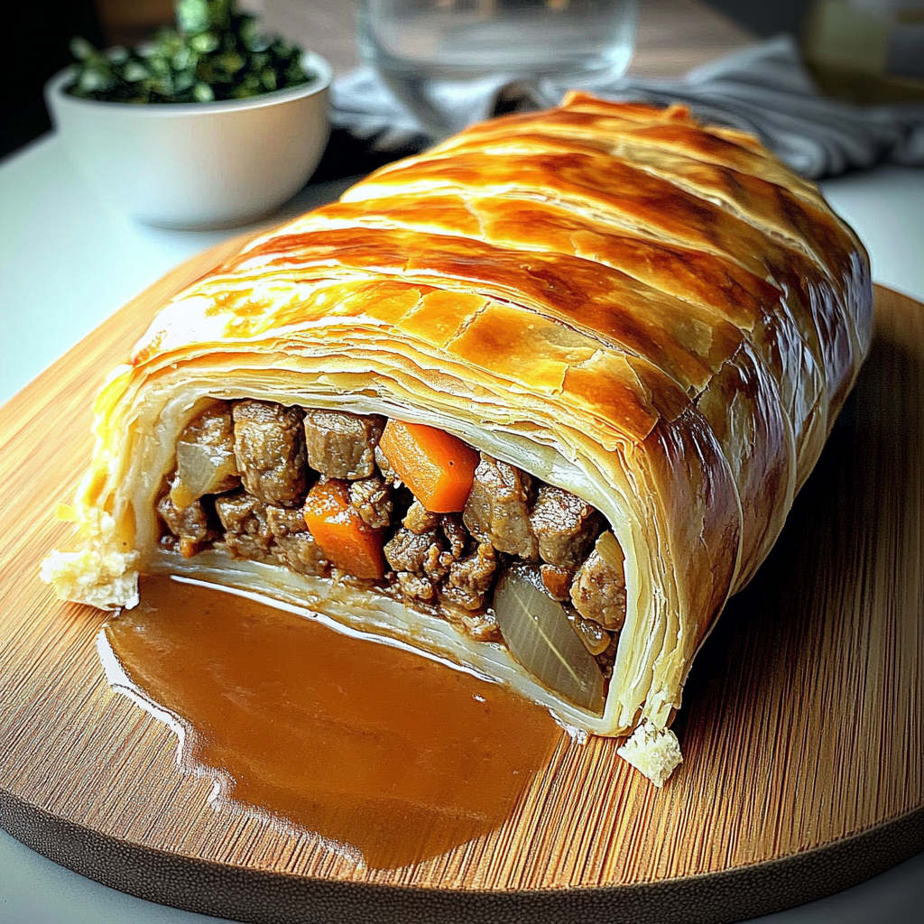 Recipe preparation for Ground Beef Wellington