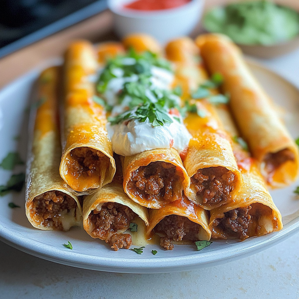 Recipe preparation for Taquitos Beef