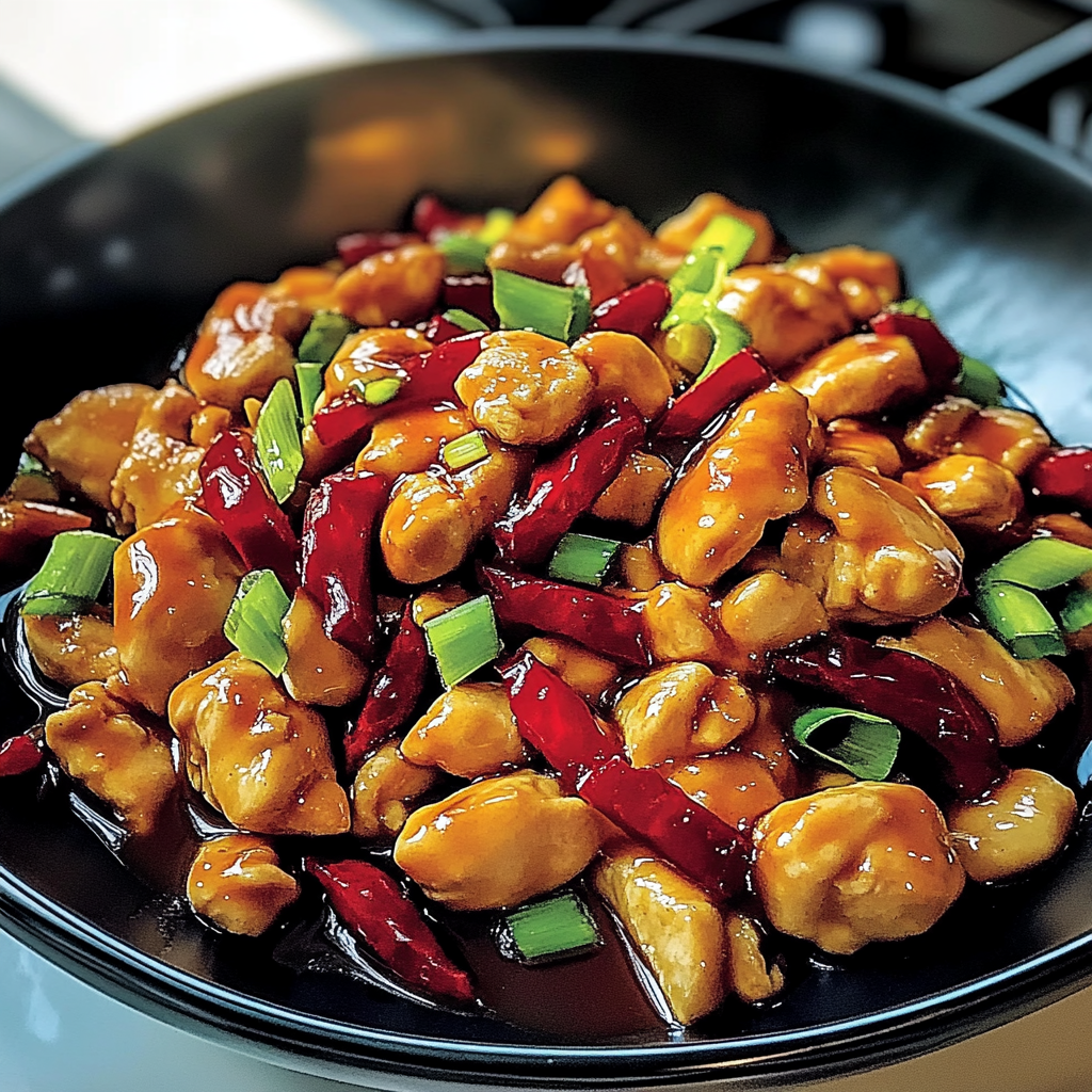 Recipe preparation for Kung Pao Chicken