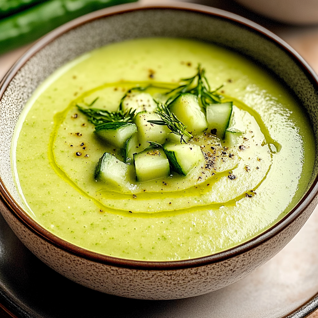 Recipe preparation for Zucchini Soup Creamy