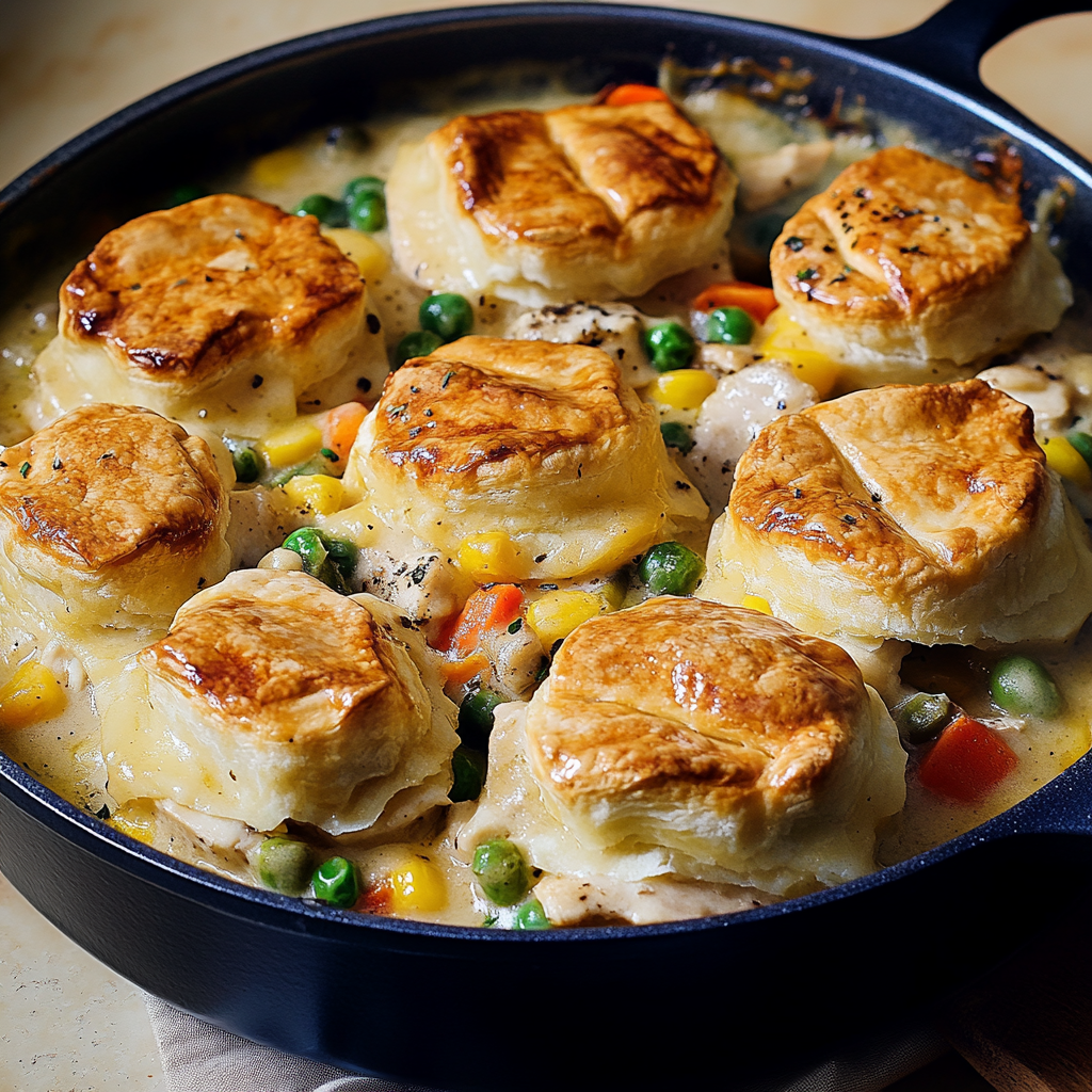 Recipe preparation for Chicken Pot Pie Casserole