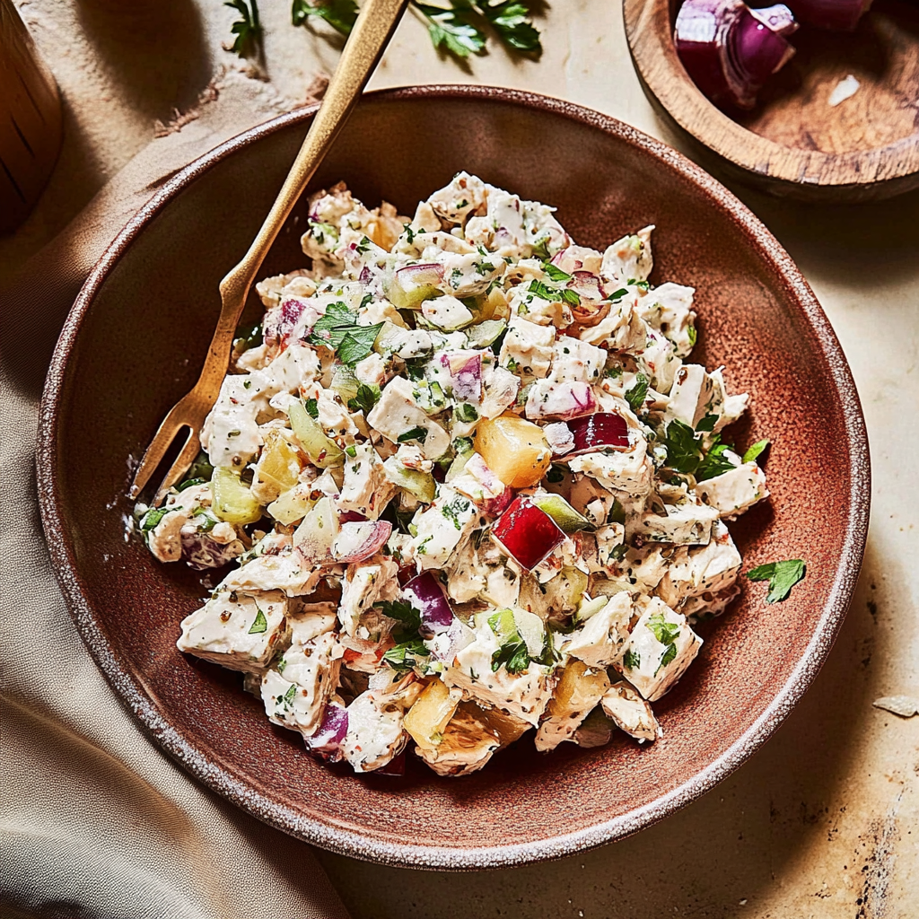 Recipe preparation for Healthy Chicken Salad