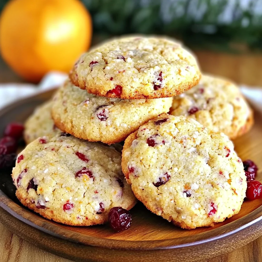 Recipe preparation for Christmas Cranberry Orange Cookies