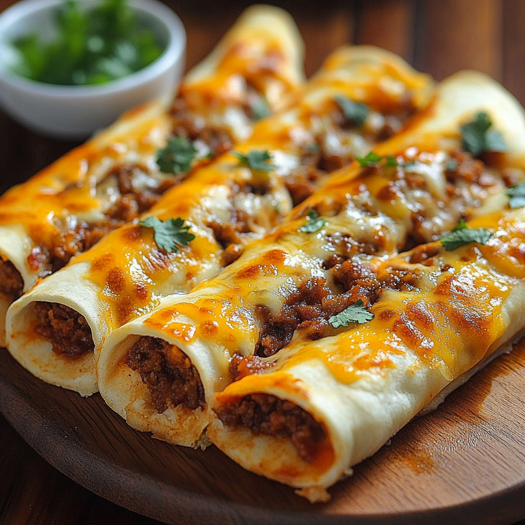 Recipe preparation for Cheesy Taco Breadsticks