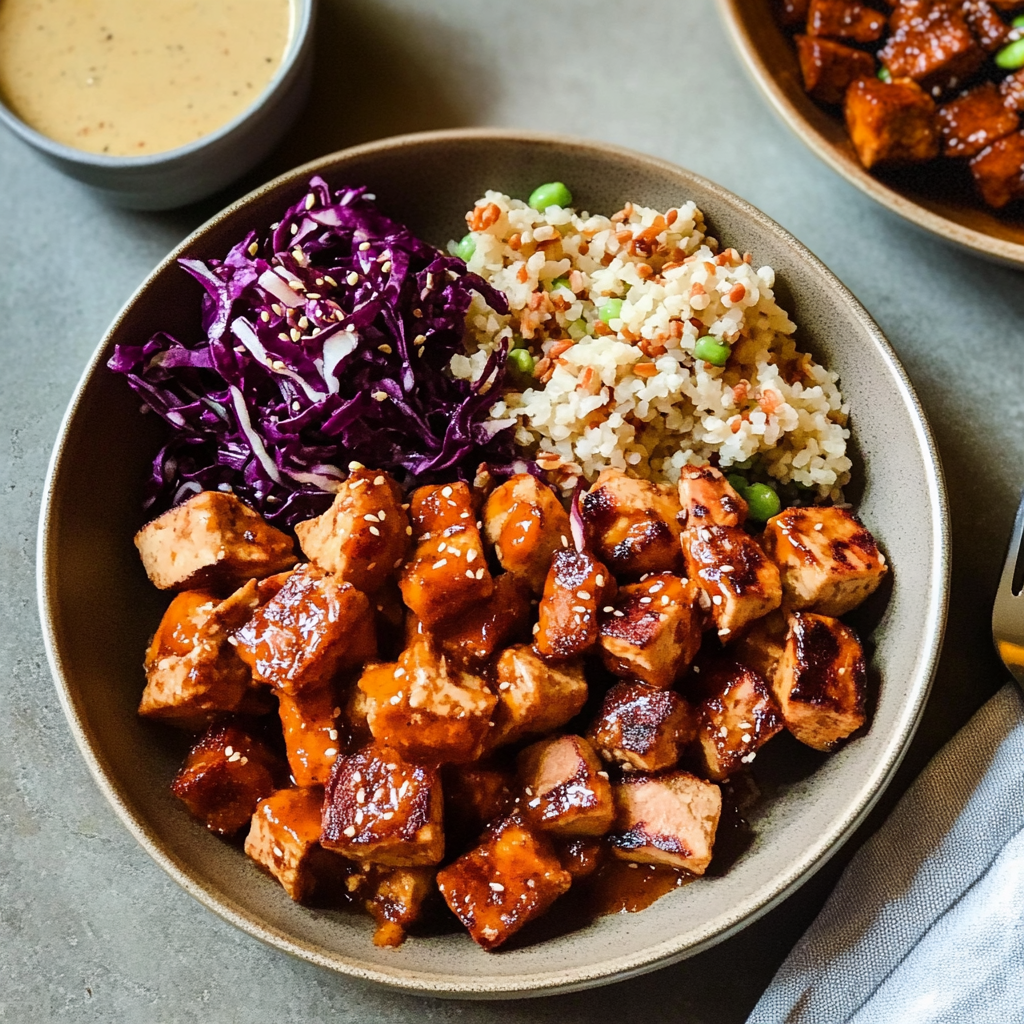 Recipe preparation for Hot Honey Chicken Plate