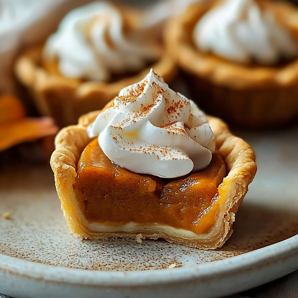 Recipe preparation for Sweet Mini Pumpkin Pies