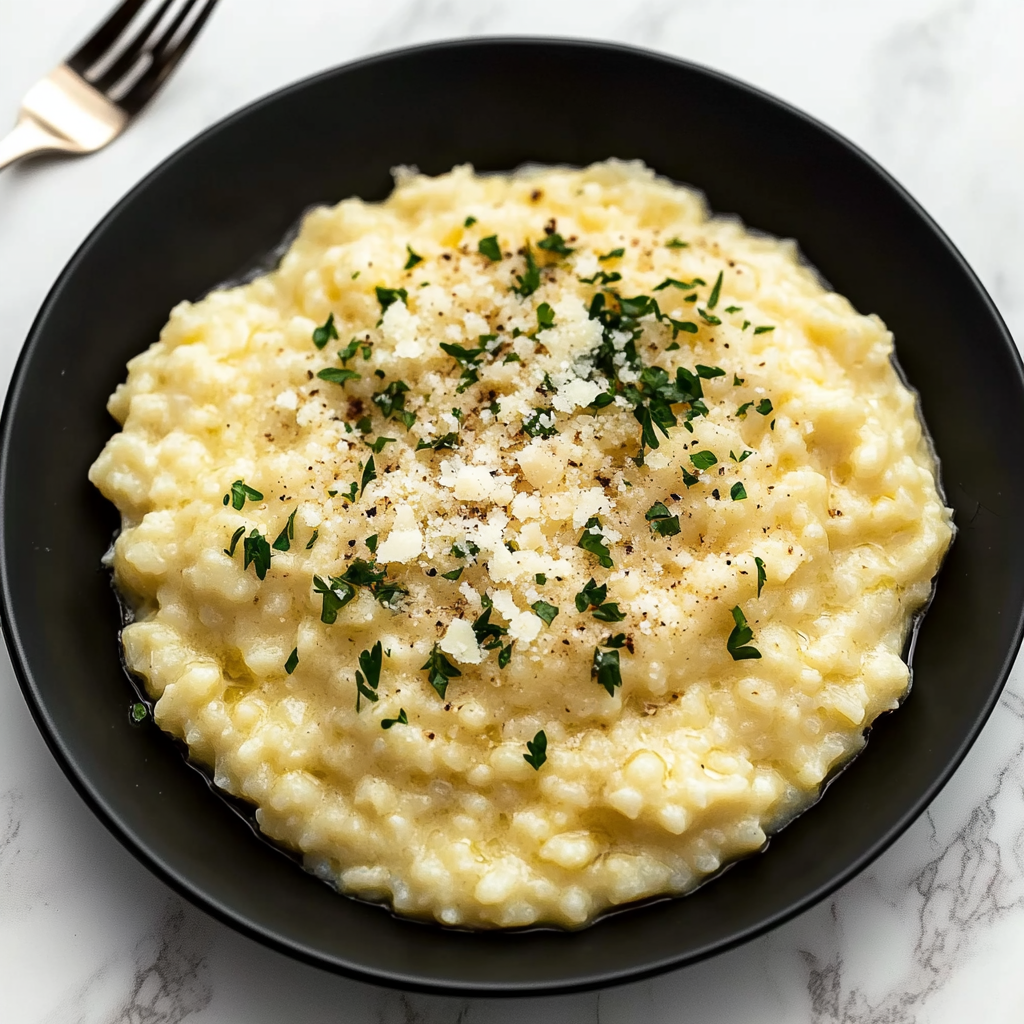 Recipe preparation for Parmesan Risotto
