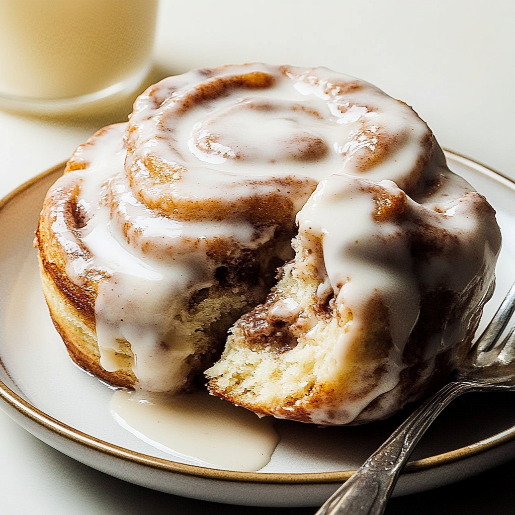 Recipe preparation for Cinnamon Roll Ice Cream Sandwiches