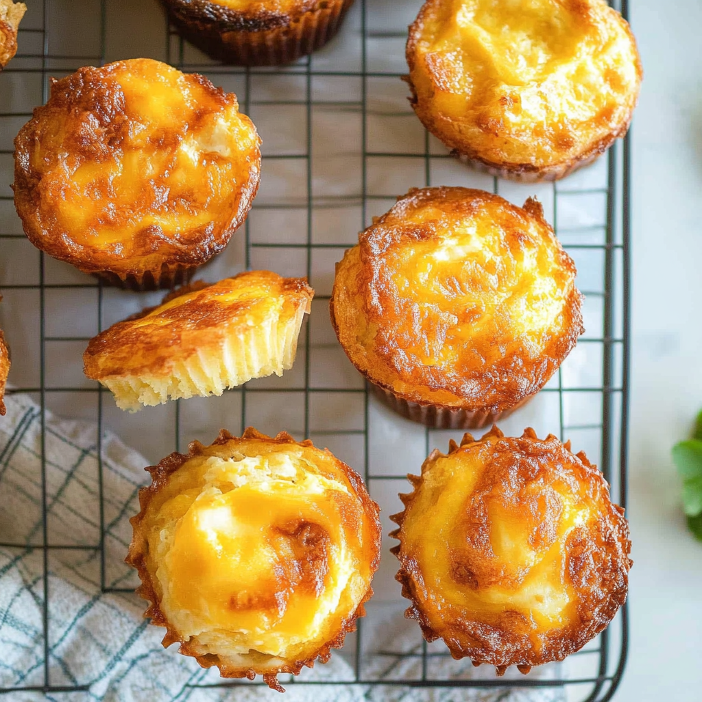 Recipe preparation for High Protein Cheese & Egg Muffins
