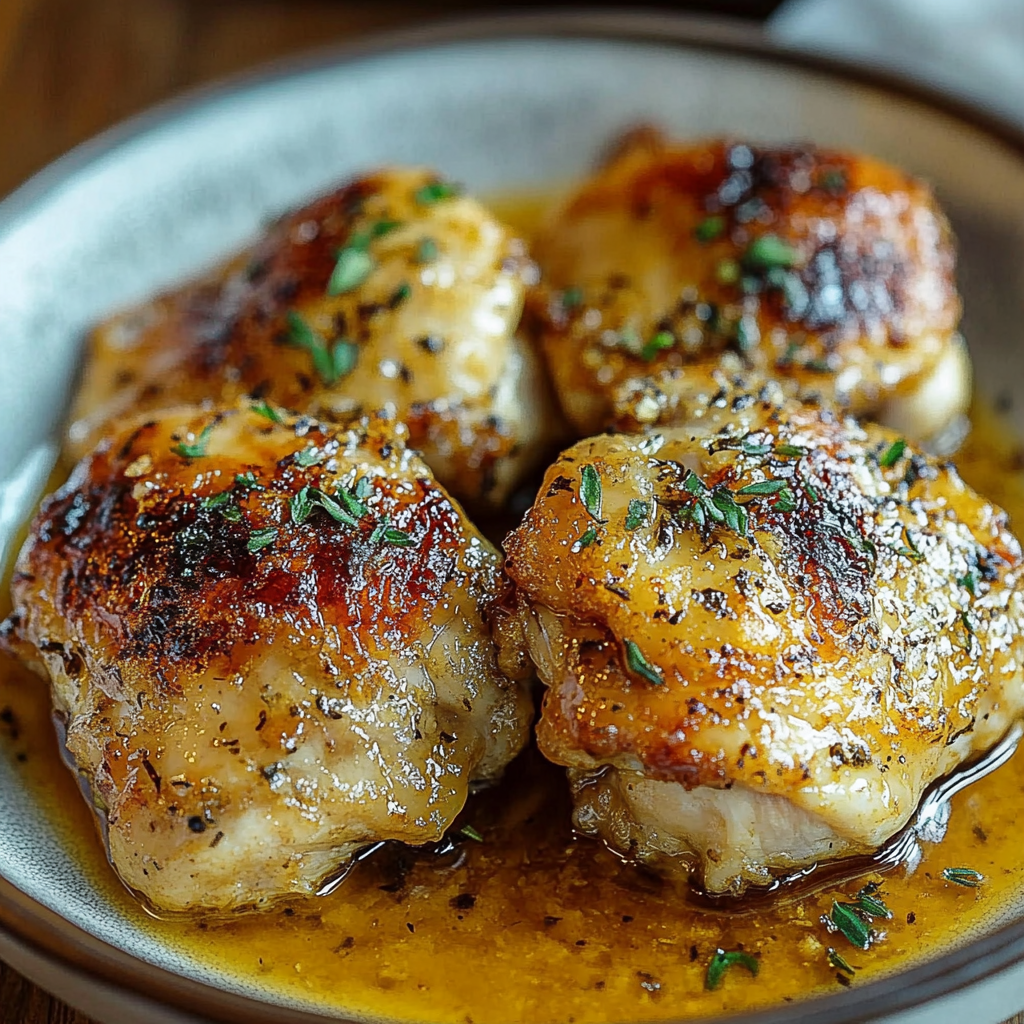Recipe preparation for Baked Boneless Chicken Thighs