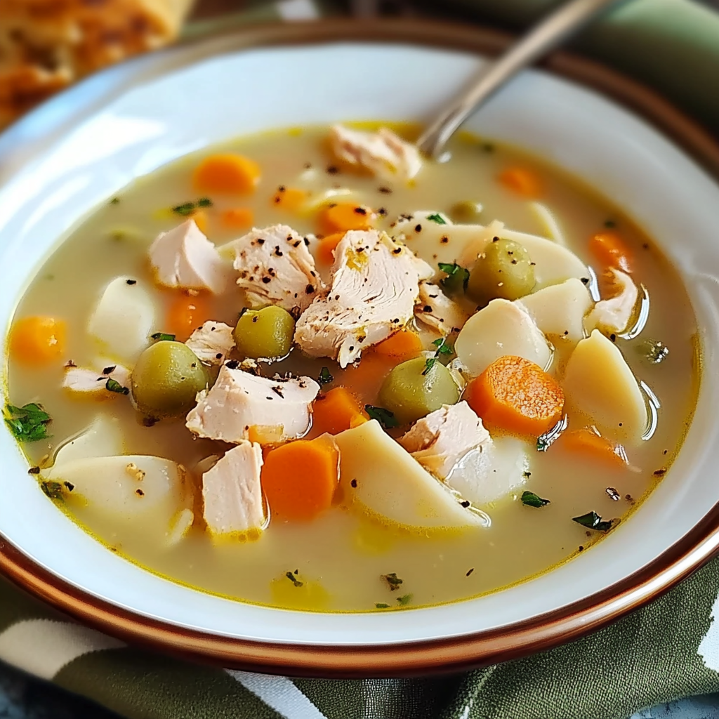 Recipe preparation for Mom's Turkey Soup