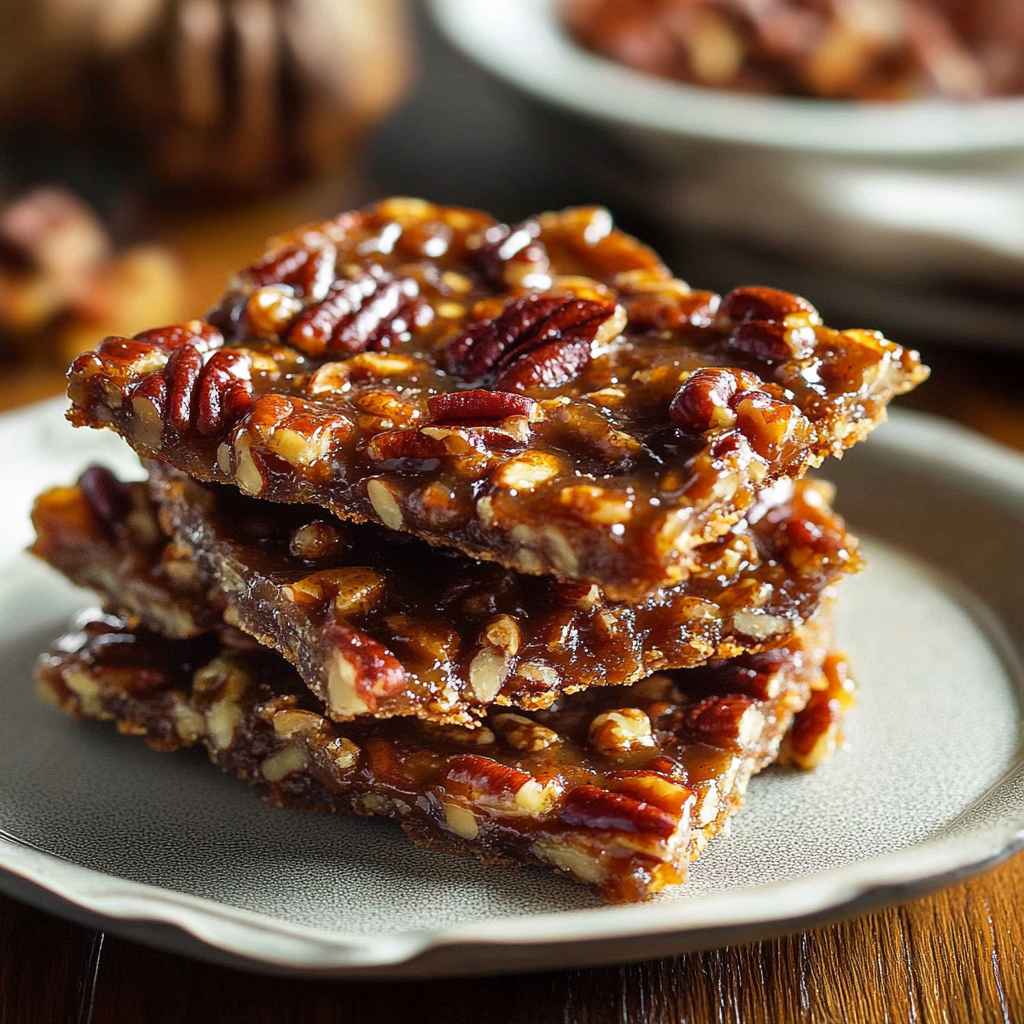 Recipe preparation for Pecan Pie Bark Thanksgiving Delight
