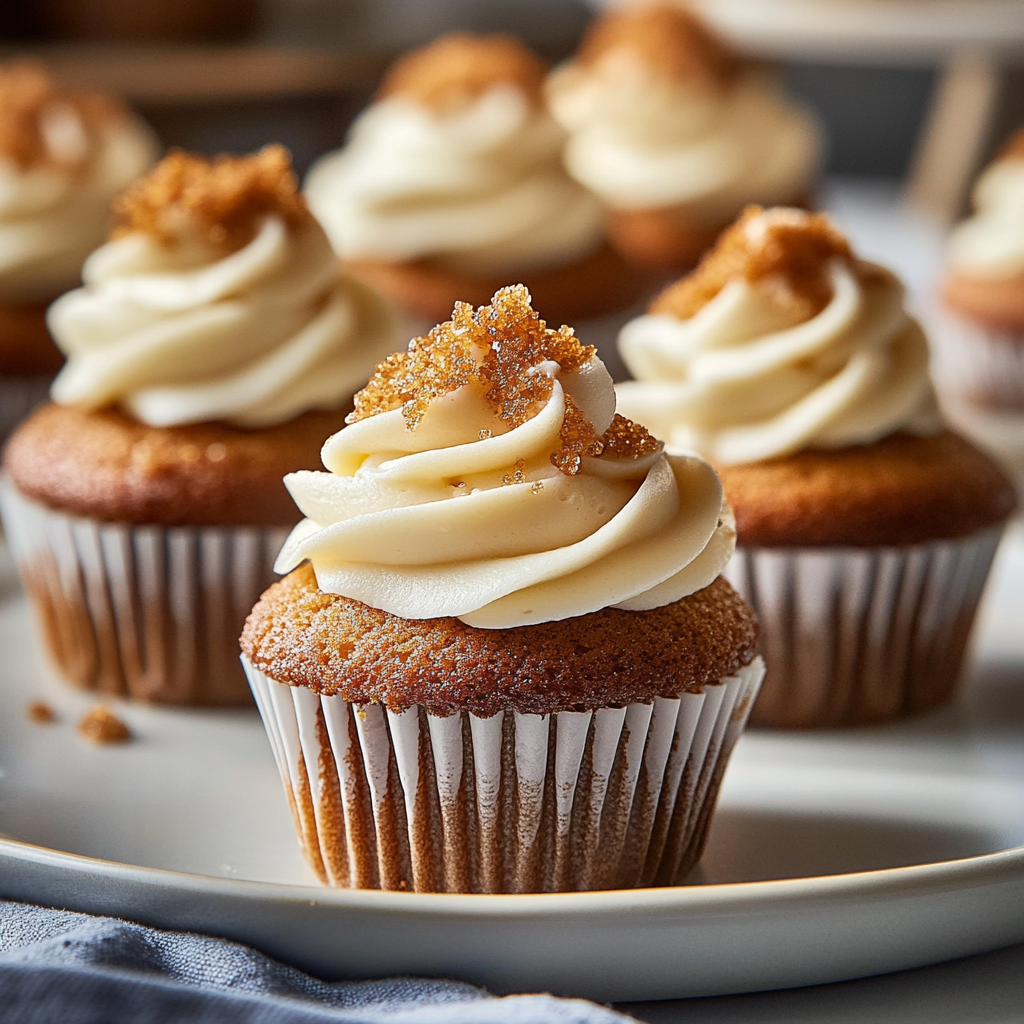 Recipe preparation for Spiced Gin Extract Gingerbread Cupcakes