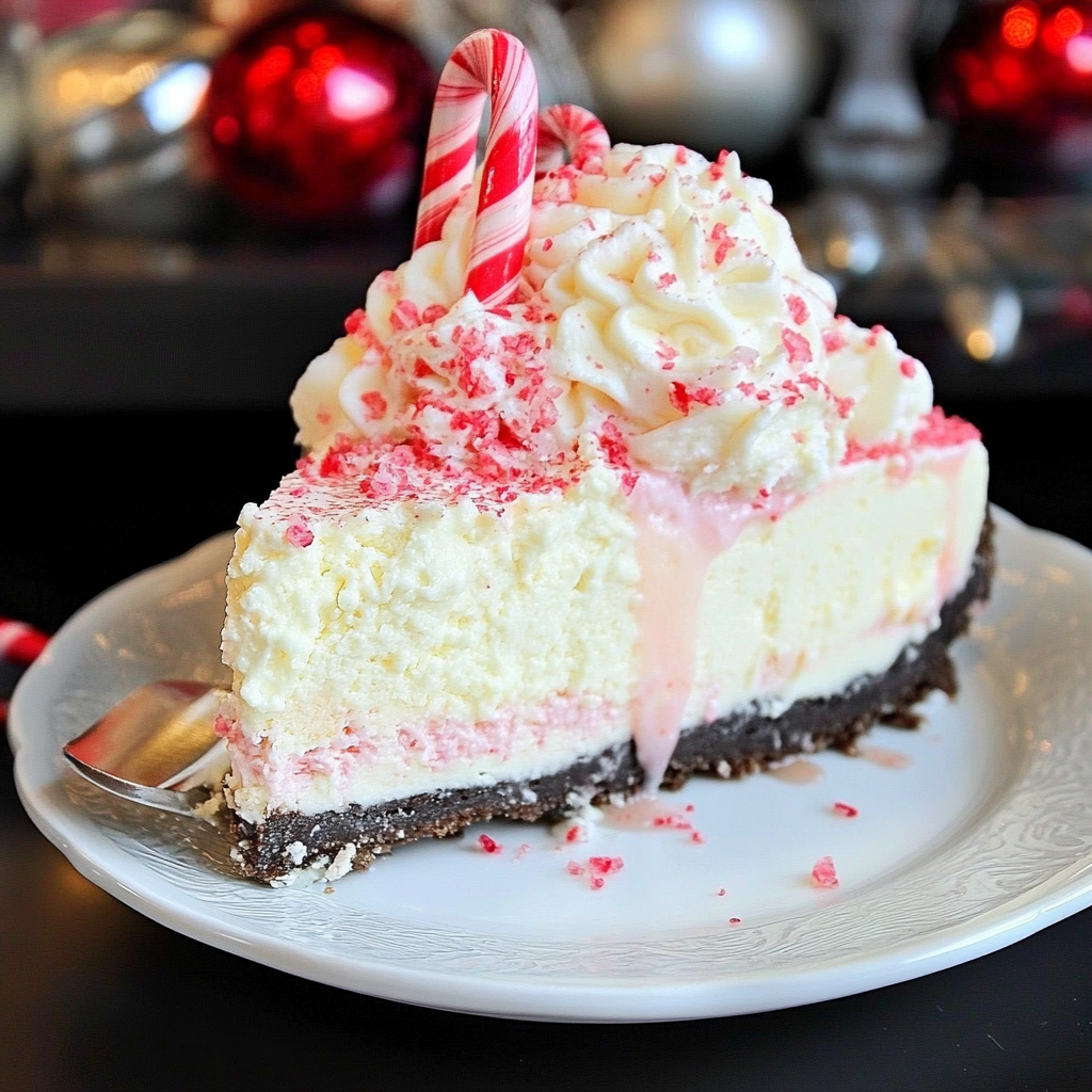 Recipe preparation for Peppermint Cheesecake