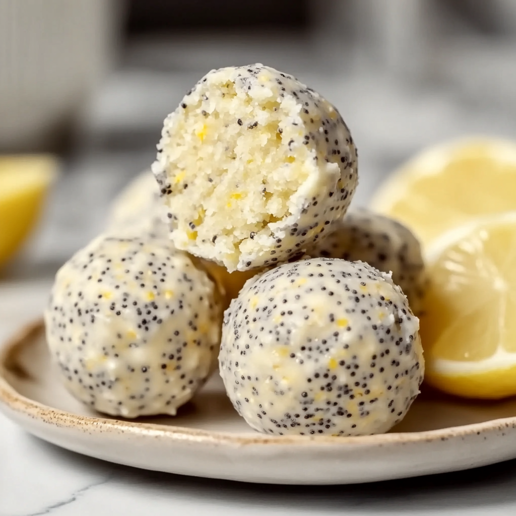 Recipe preparation for No-Bake Lemon Poppyseed Protein Balls