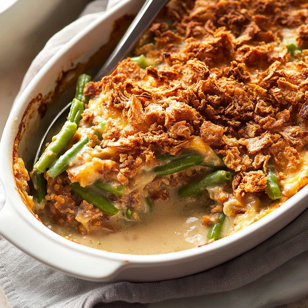 Recipe preparation for Instant Pot Green Bean Casserole