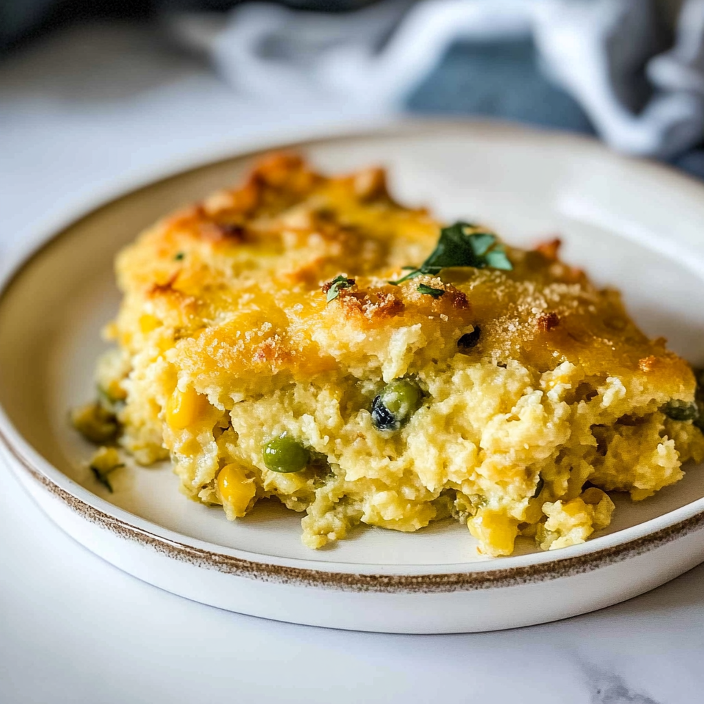 Recipe preparation for Green Chili Corn Casserole