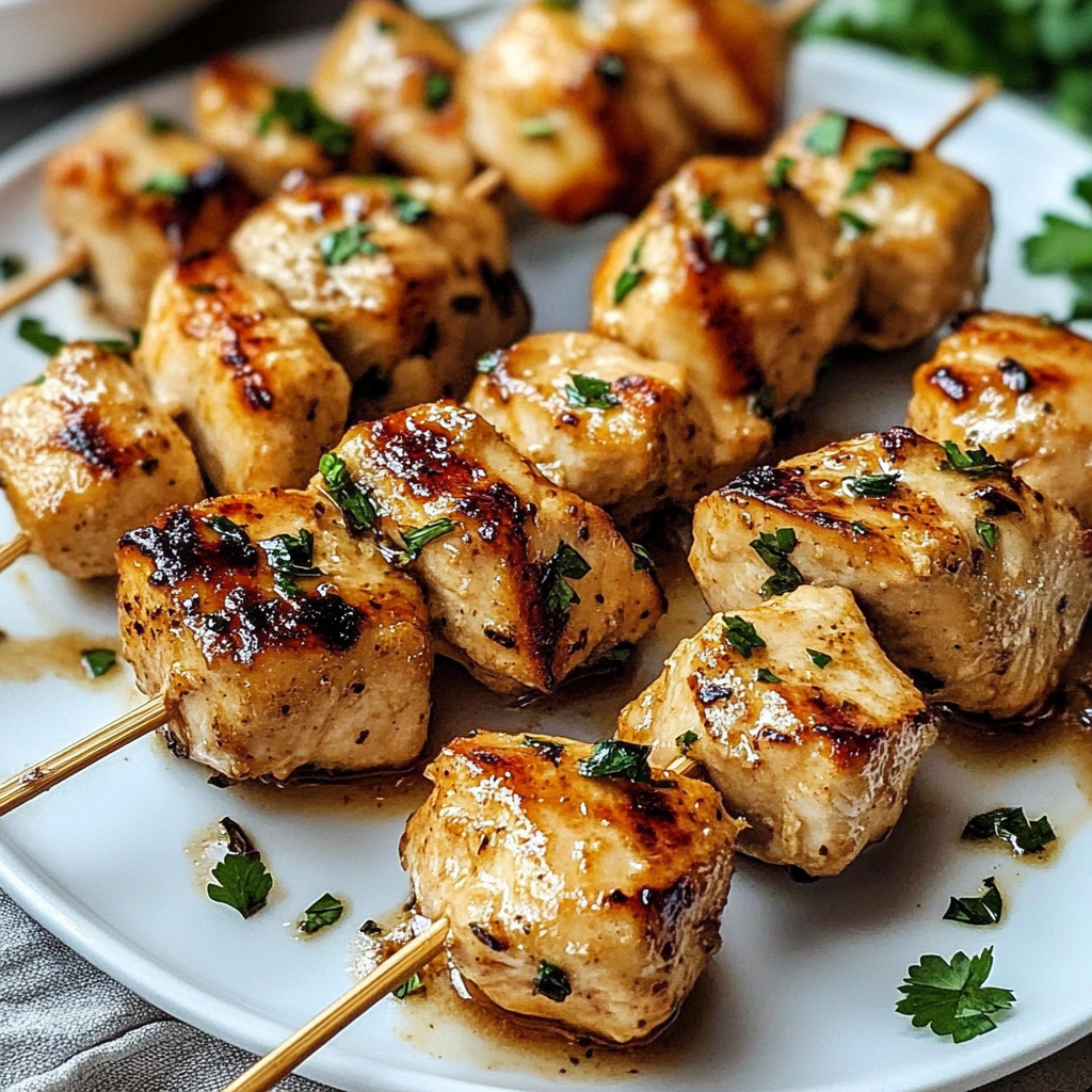 Recipe preparation for Parmesan Chicken Skewers