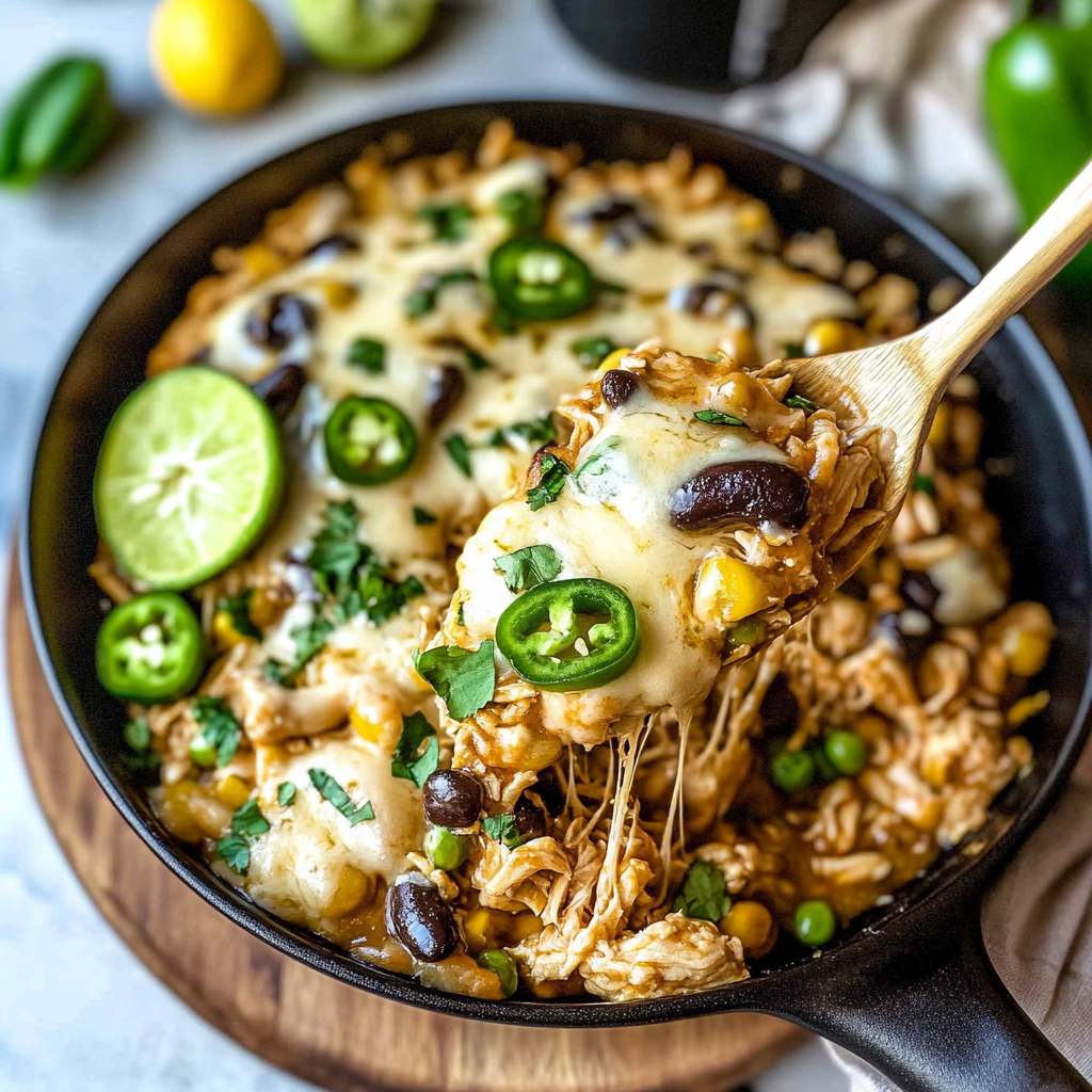 Recipe preparation for Southwest Chicken Skillet