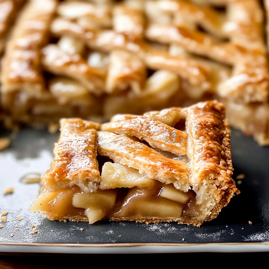 Recipe preparation for Apple Slab Pie