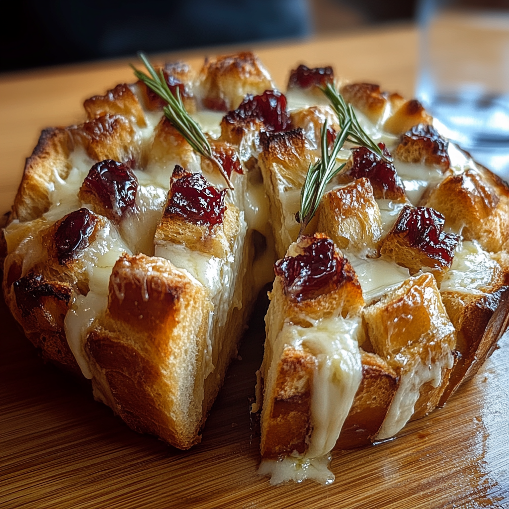 Recipe preparation for Cranberry Brie Sourdough Bread