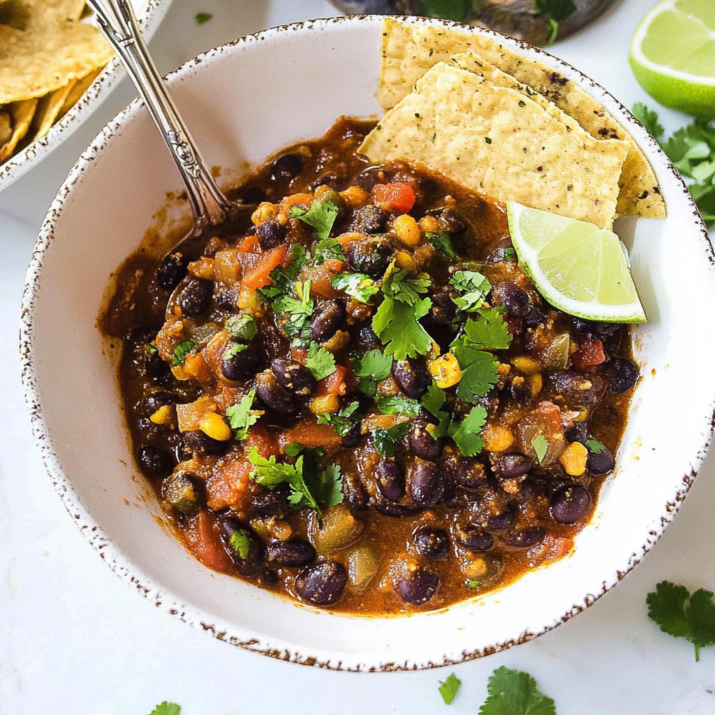 Recipe preparation for Black Bean Stew