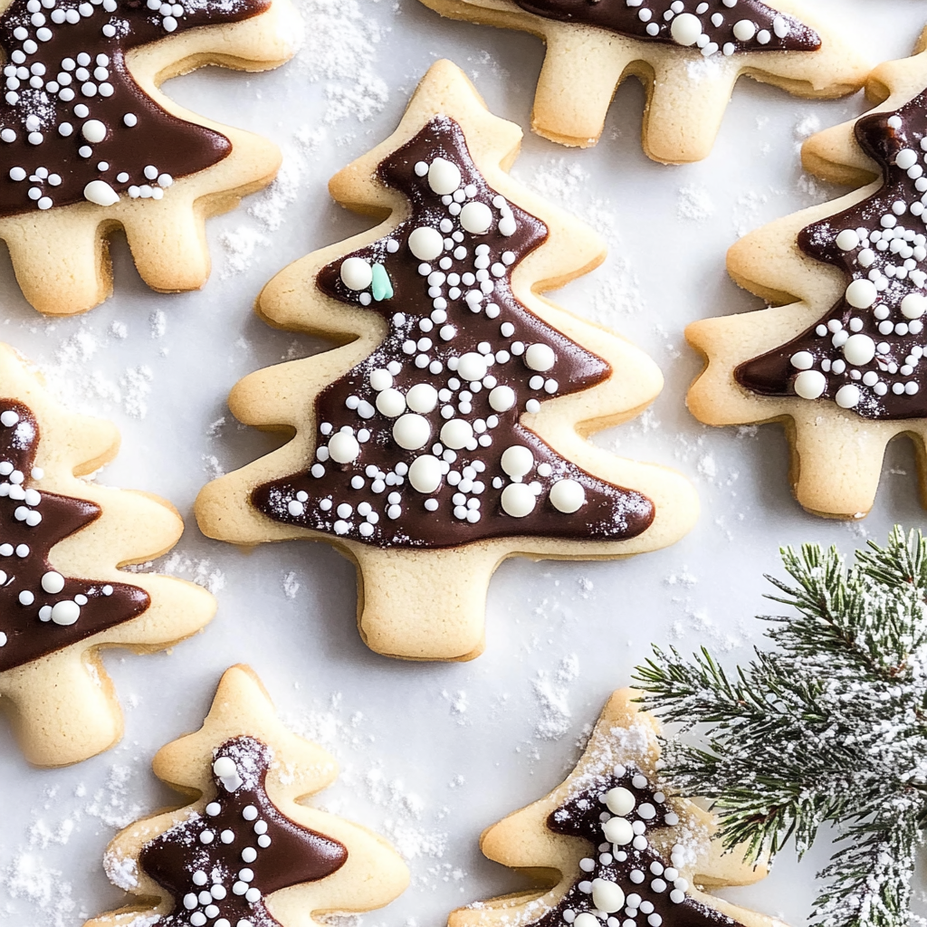 Recipe preparation for Christmas Tree Cookies