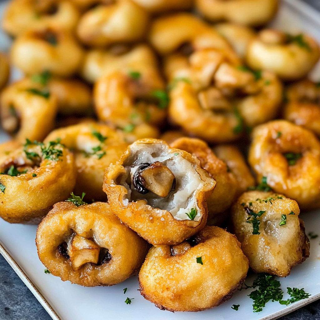 Recipe preparation for Fried Mushrooms Recipe