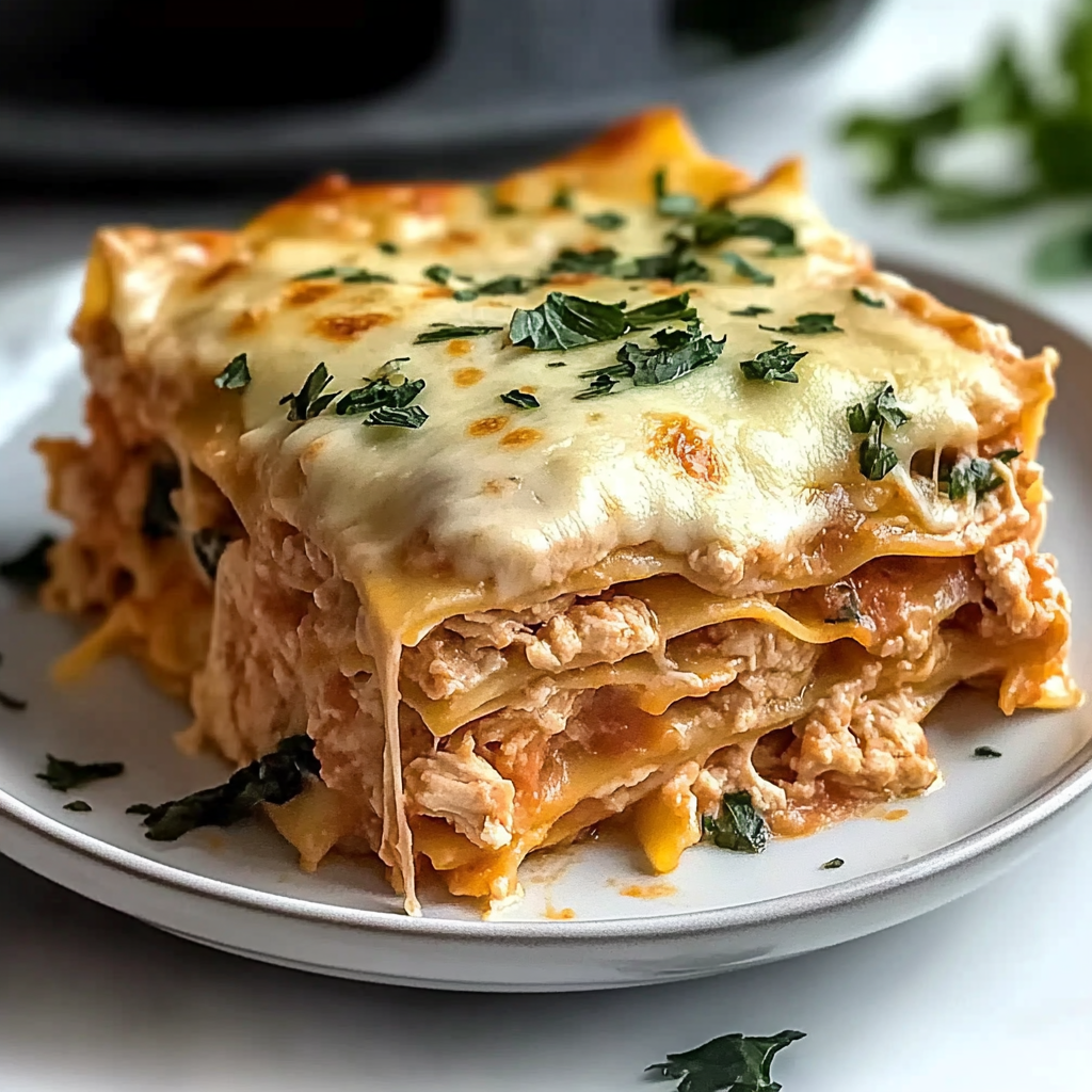 Recipe preparation for Crock Pot Chicken Lasagna
