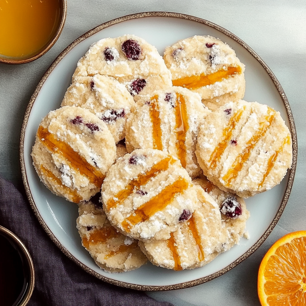 Recipe preparation for Cranberry Orange Icebox Cookies