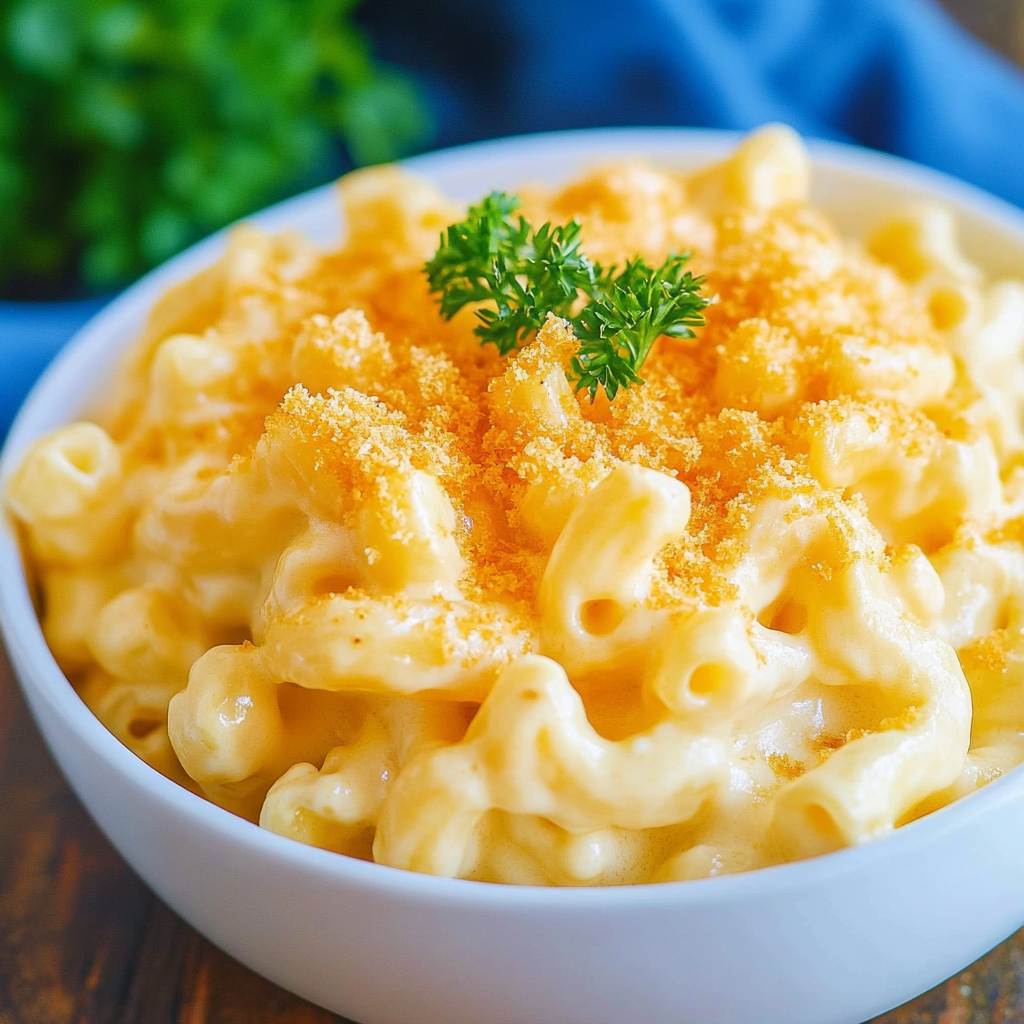 Recipe preparation for Creamy Mac and Cheese