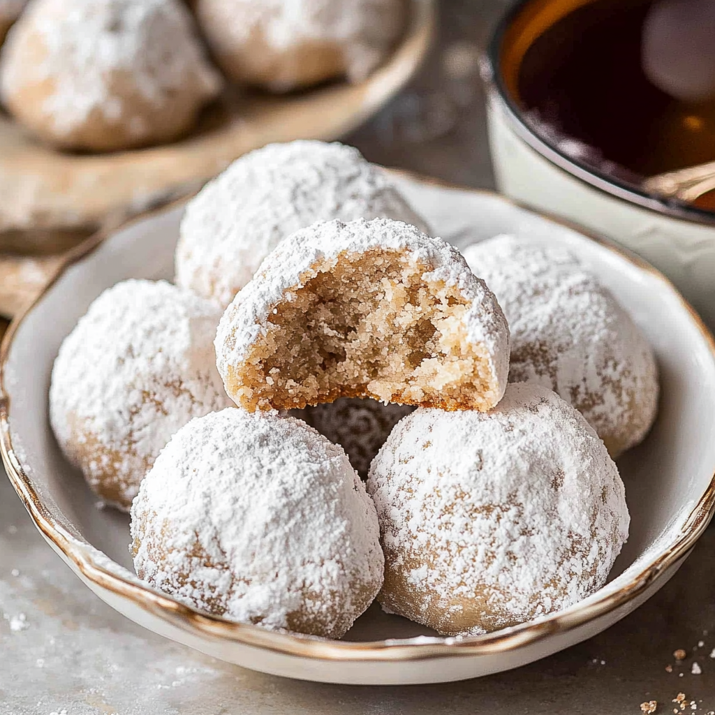 Recipe preparation for Danish Wedding Cookies