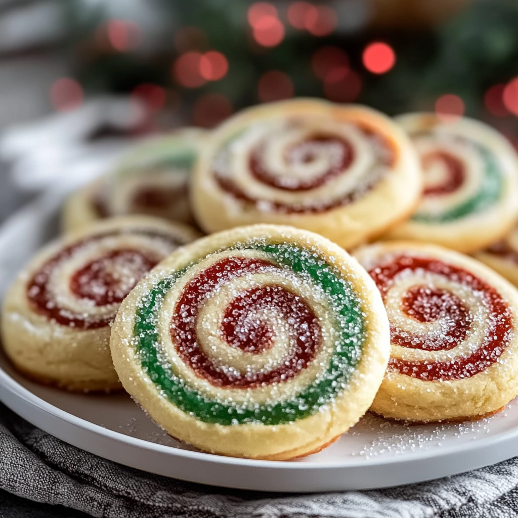 Recipe preparation for Christmas Pinwheel Cookies