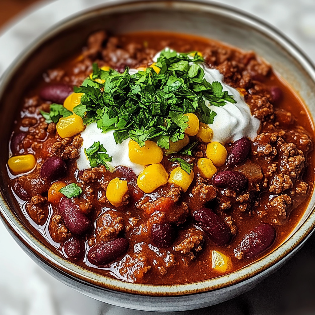 Recipe preparation for Texas Style Beef Chili
