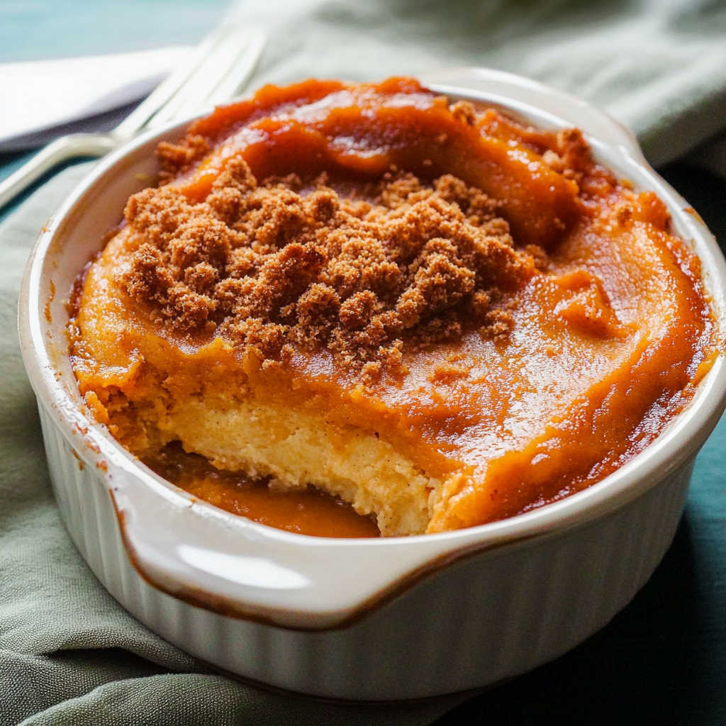 Recipe preparation for Sweet Potato Soufflé