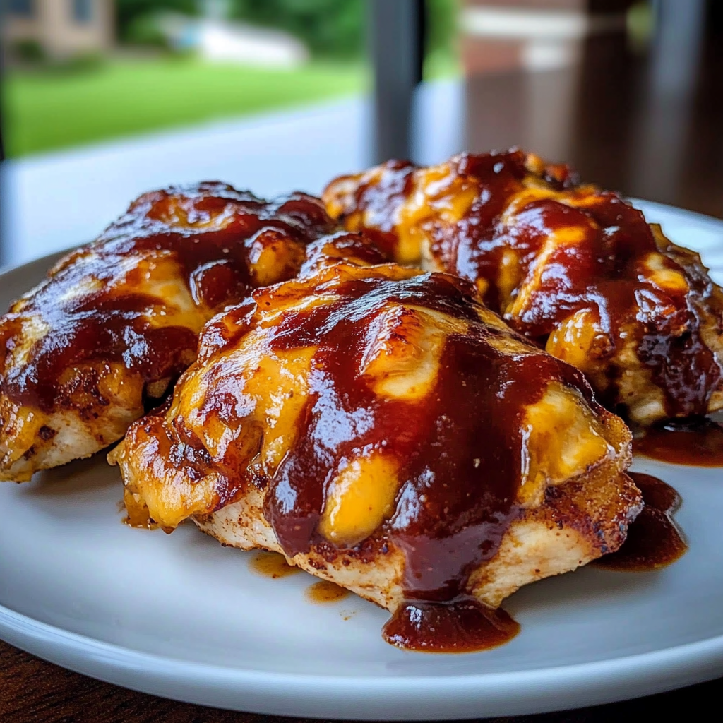 Recipe preparation for Cowboy BBQ Bacon Cheddar Chicken