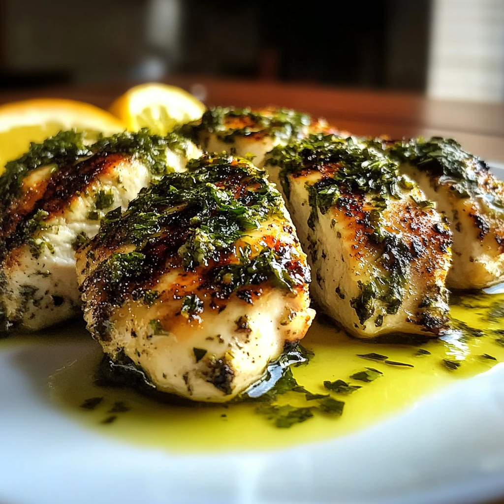 Recipe preparation for Mediterranean Herb Crusted Grilled Chicken Recipe