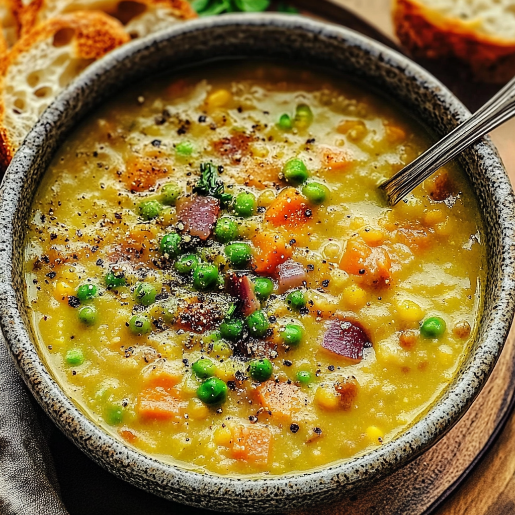 Recipe preparation for Split Pea Soup