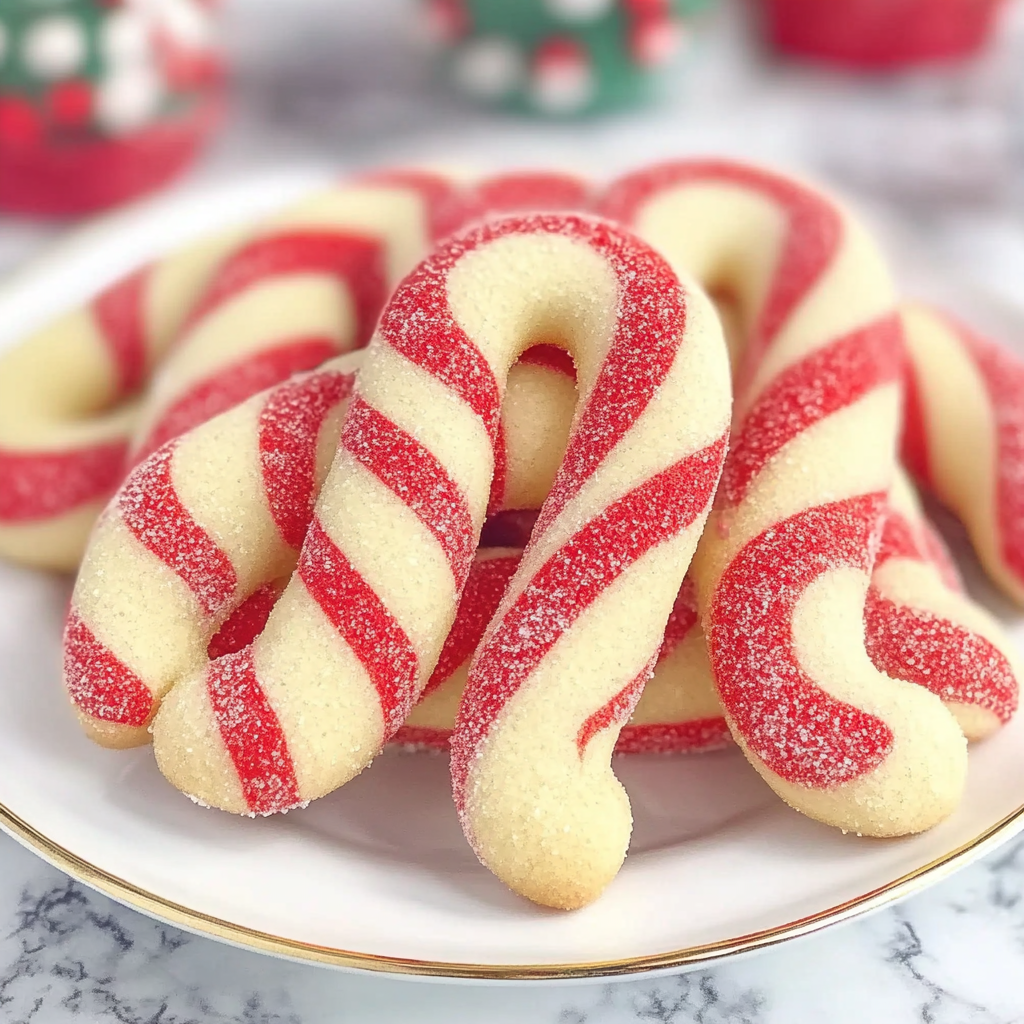 Recipe preparation for Candy Cane Cookies