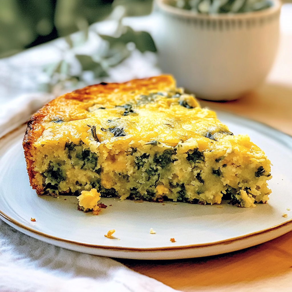 Recipe preparation for Collard Green Cornbread