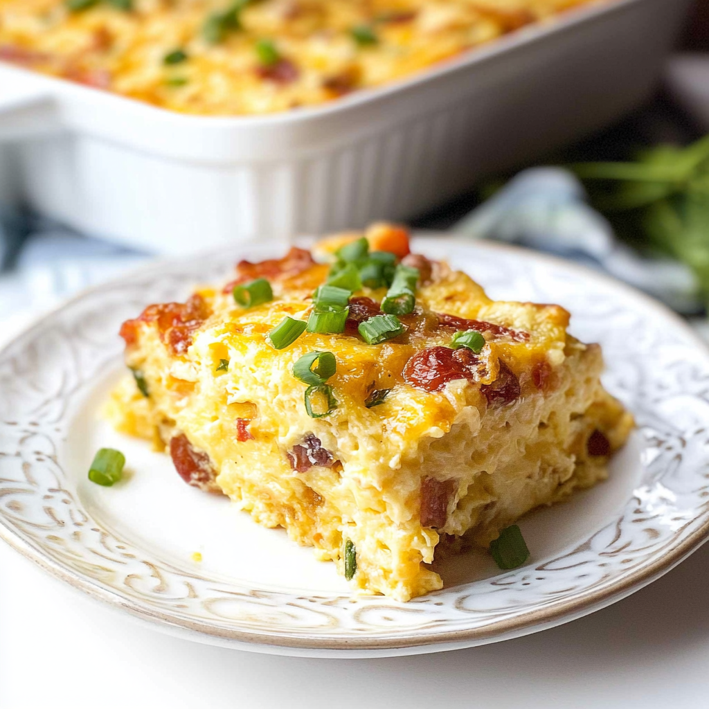 Recipe preparation for Amish Breakfast Casserole