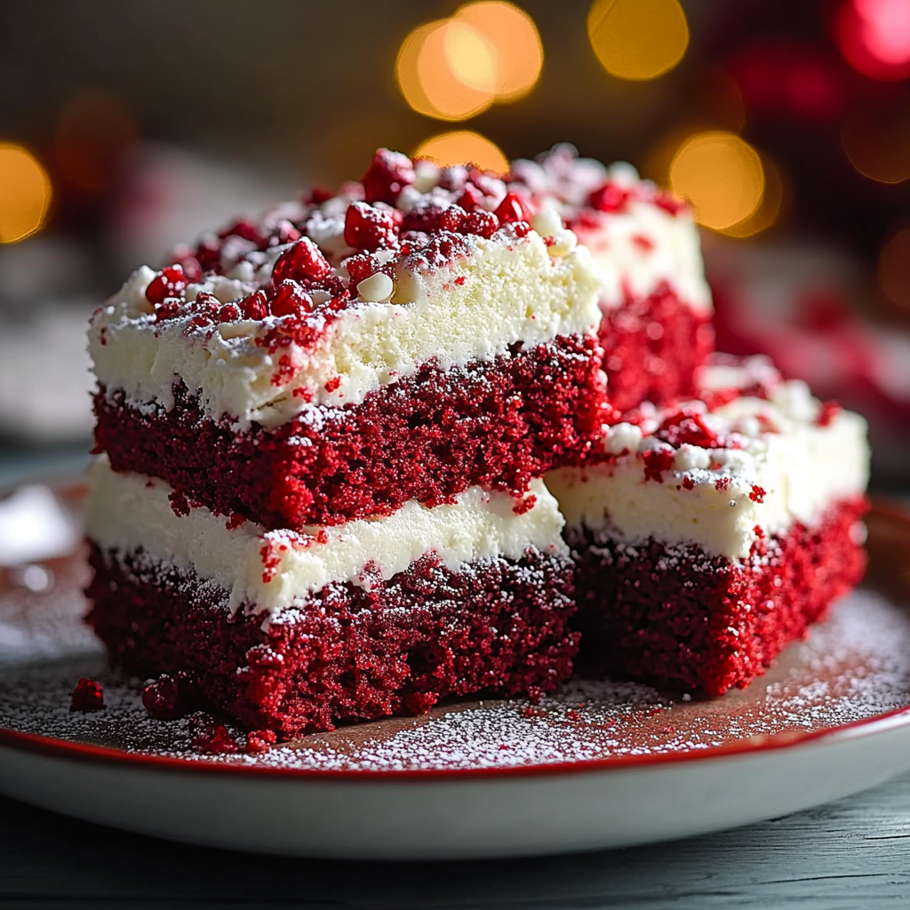 Recipe preparation for Red Velvet Christmas Cake