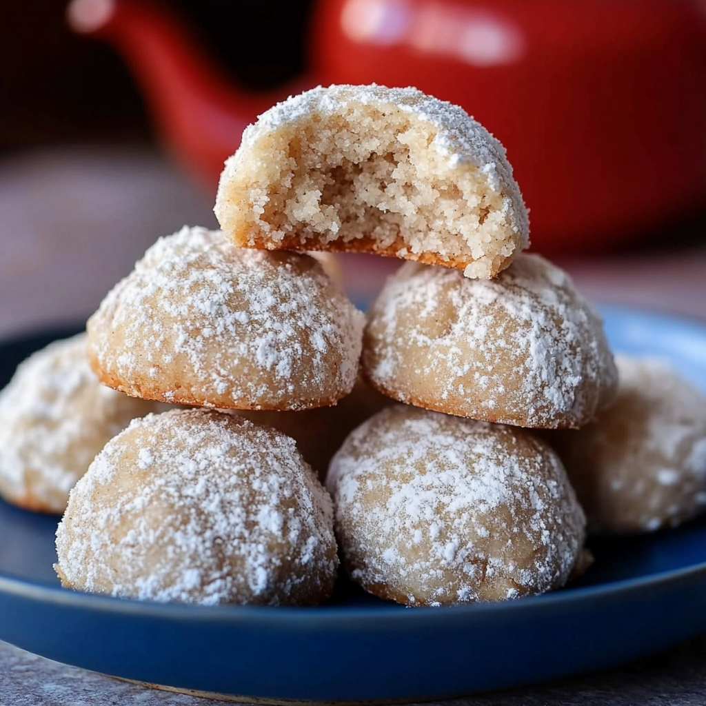 Recipe preparation for Snowball Cookies Walnuts