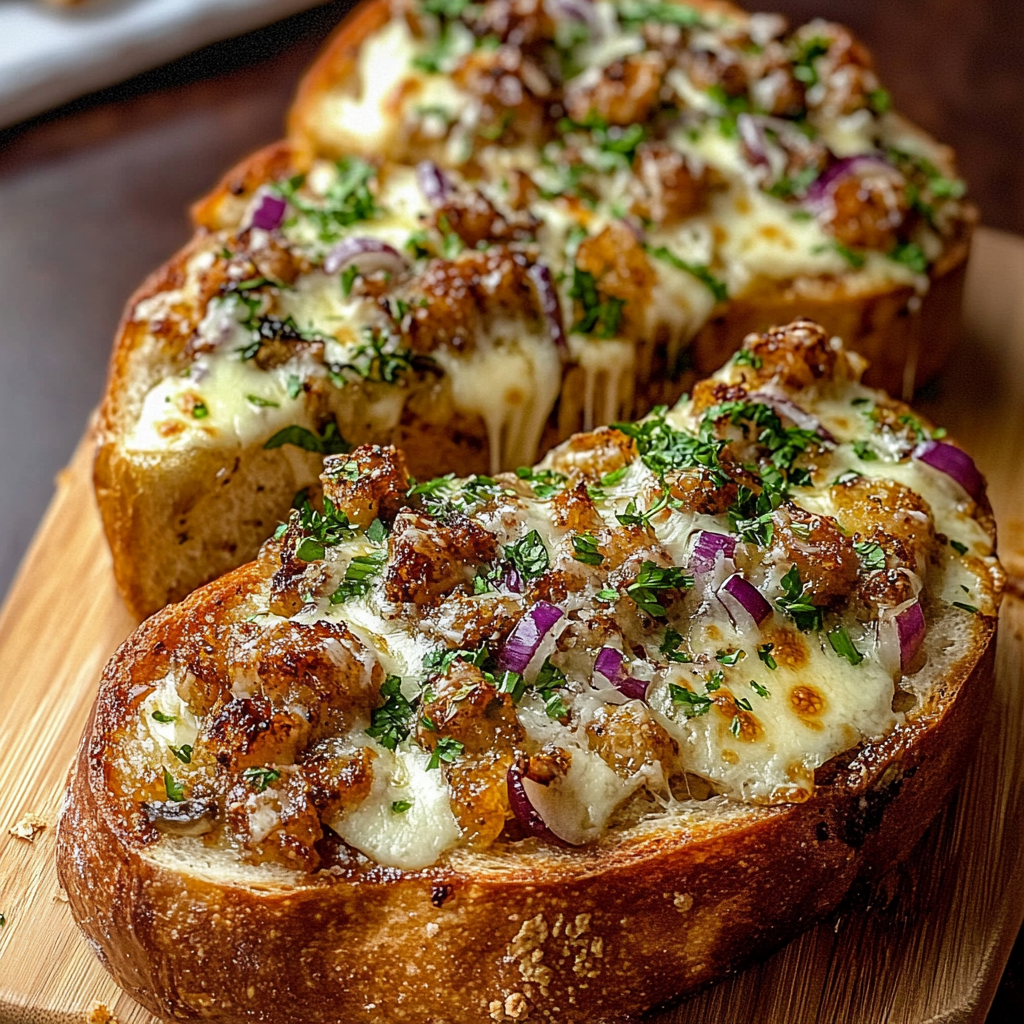 Recipe preparation for Hot Honey Garlic Bread Pizza