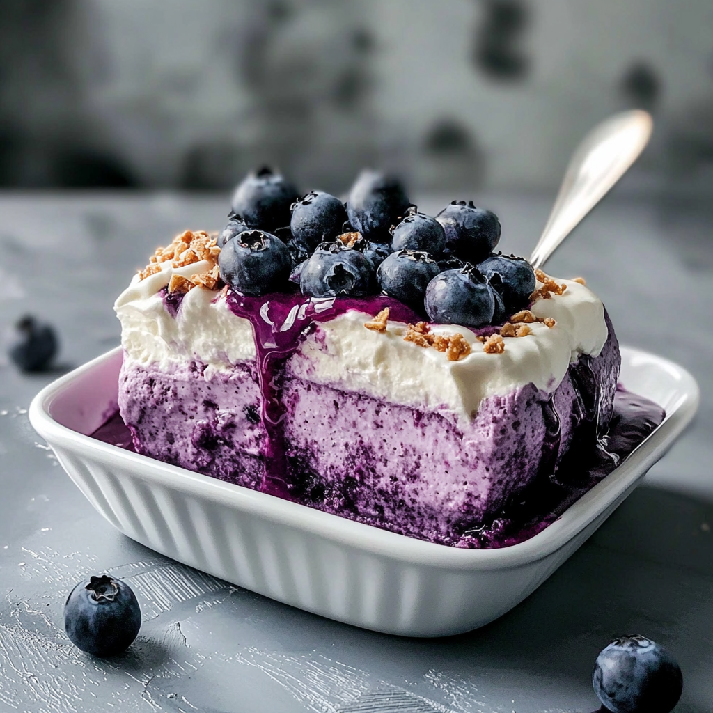 Recipe preparation for Blueberry Delight Cool Whip